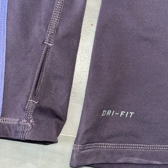 Nike  Pro 1/2 zip dri fit jacket  pull over periwinkle & purple gray Size S NWOT - Picture 4 of 12